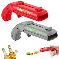 HOKYYCC Capgun Flaschenöffner Pistole, 2 Stück flaschenöffner lustig, Biergeschenke für Männer, Geschenke für Männer, Papa, Ehemann, Bar Zubehör für Hause, Freien