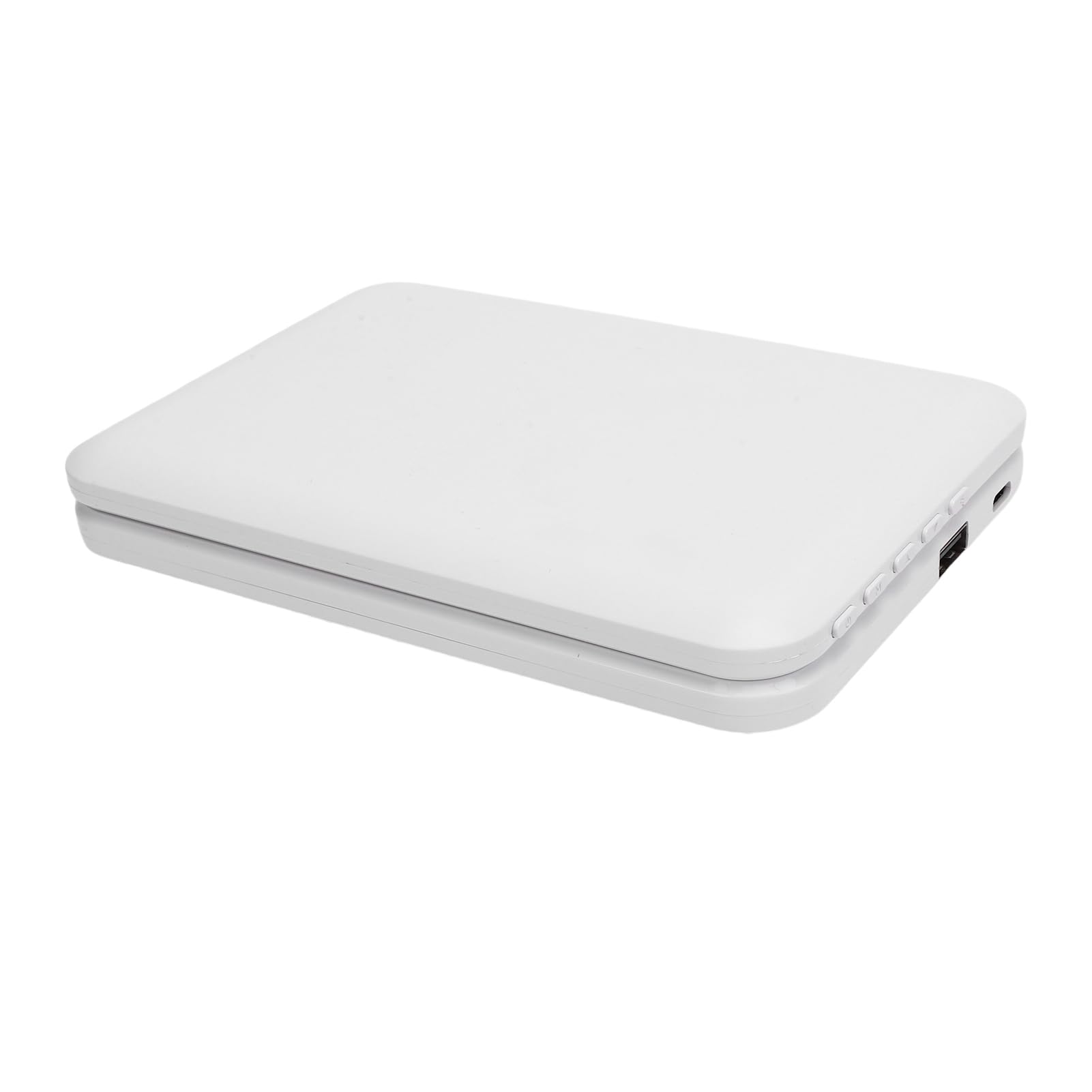 Domary Wireless Charging Clock with Flip Cover, 15W Fast Charging & (White)
