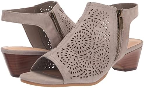 Bella Vita Women's Amiyah Wedge Sandal, Stone Suede Leather, 7.5 Narrow | Image 6