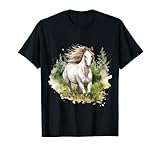 Horse Watercolor White Arabian Horse Pony Nature
