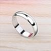Meixao Unisex Solid 925 Sterling Silver Highly Polished Wedding Ring 5mm Band in Sizes J-Z (K) #2