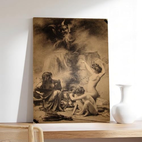 Witches Going to Sabbath 1910 tableau sorcières déco murale - 7