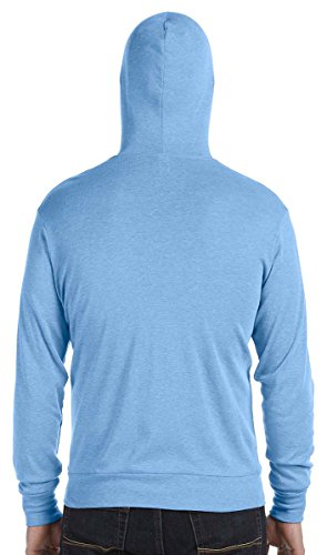 Bella Canvas Unisex Triblend Full-Zip Lightweight Hoodie L Black Triblend2