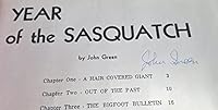 Year of the Sasquatch B0006C69DE Book Cover