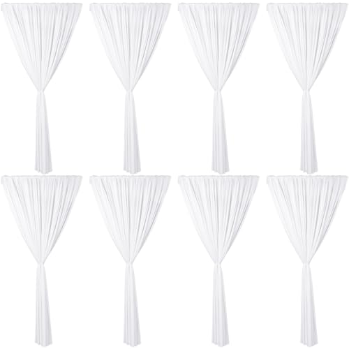 SmoothNovelty 8 Pcs Tent Leg Drapes Accessories for Patio...