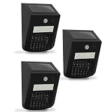 PIC Solar Motion LED & Bug Zapper, Black (3 Pack)