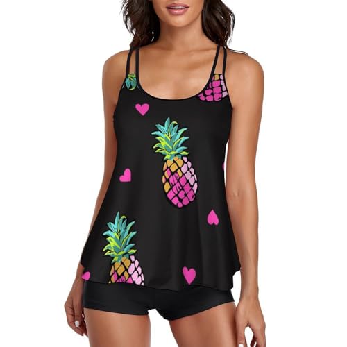 Maillot de bain tankini femme avec short de garçon pour un maintien parfait