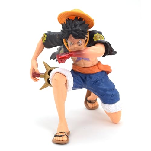 Image of Daiyamondo Premium Anime Action Figure- Unlease The Power of Highly Detailed Collectible with Dynamic Pose (Luffy Black Band)(14cm Height)