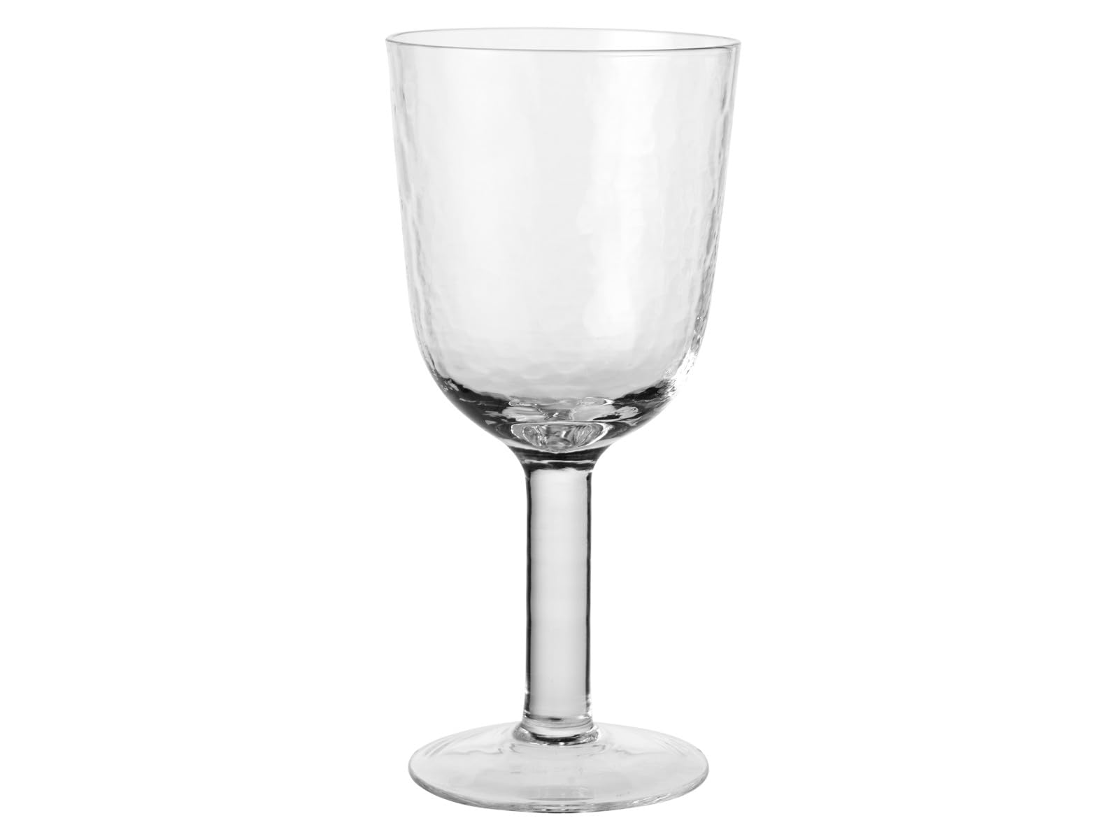 Broste Copenhagen Hammered Rotweingläser klar 0,4l 4er Set