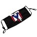LALLRI Puerto Rico Pr Flag Graphic Face Masks, Unisex Breathable Reusable Anti-Dust Wind Sun-Proof Fashion Mouth Cover
