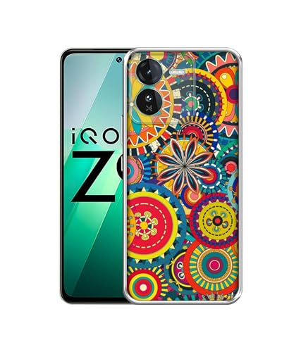 Image of Ring Pattern Print Design Printed Silicon Soft TPU Back Case Cover for iQOO Z9 5G