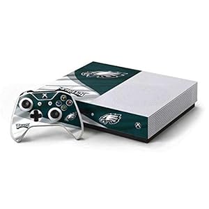 Skinit Decal Gaming Skin Compatible with Xbox One S Console and Controller Bundle – Officially Licensed NFL Philadelphia Eagles Design