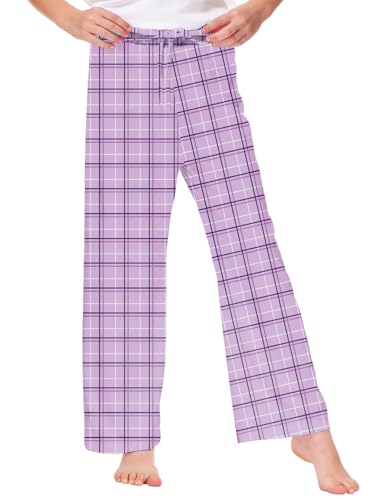 Image of Remimi Girl Boy Plaid Pants Drawstring Summer Casual Loose Bottoms 5-14 Years