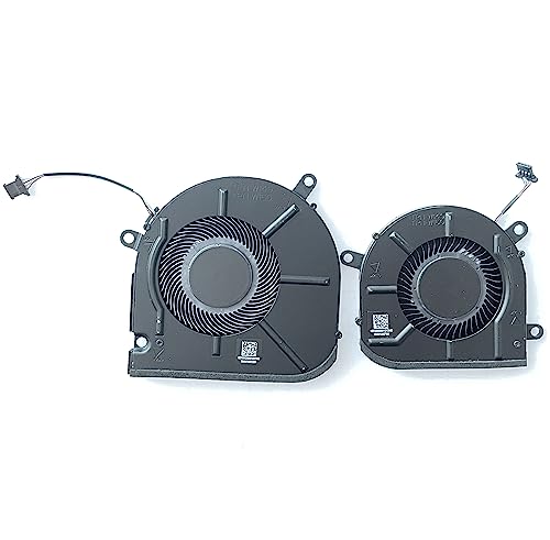 Fleshy Leaf Replacement CPU+GPU Cooling Fan for HP Envy X360 15M-EU 15M-ES 15T-ES 15Z-EU 15-EU TPN-W149 TPN-W150 DC5V Series EG50040S1-1C400-S9A EG50040S1-1C410-S9A M45465-001 M45466-001