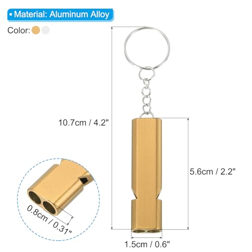 PATIKIL-Emergency-Whistle-Loud-Sound-Aluminum-Keychain-Whistles-Outdoor-Safety-Survival-Whistle-for-Camping-Hiking