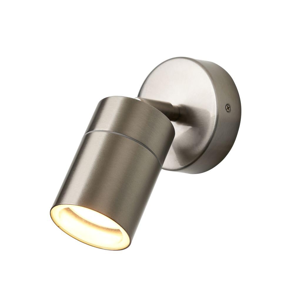 Litecraft Stainless Steel Kenn Outdoor Wall Ceiling Adjustable Spotlight - (, Single)