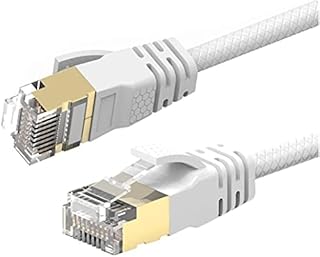 Reulin 5M Cat 7A Ultra Slim - Gigabit Ethernet Network Lan Cable Speed Up to 40Gbs-1000MHz Compatible With Cat5 Cat6 Cat7 Cat7A+ Switch Router Modem For High Speed Networks