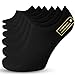 Produktbild SONNORS Unsichtbare Unisex Sneaker Socken Füsslinge Biobaumwolle 6er Set - Invisible Socken Schwarz Herren Damen 43-46