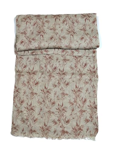 Image of Shanlin Unisex Natural Color 100% Linen Scarves for Men and Women