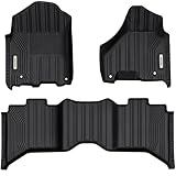 OEDRO Floor Mats Fit for Dodge Ram 1500/2500/3500 Crew Cab 2012-2018, 1500 Classic Crew Cab 2019-2024, TPE All Weather Car Mats Upgraded 2nd Gen Floor Liners Custome Fit for Ram Accessroies