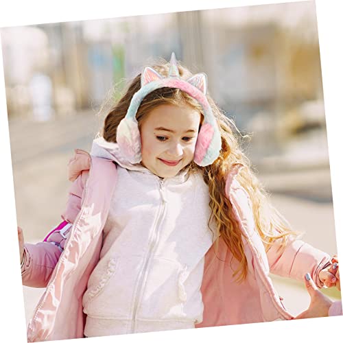 Ear Muffs for Boys and Girls Cozy Glitter Ear Warmers for Cold Weather Adorable Design for Outdoor Activities Horn4