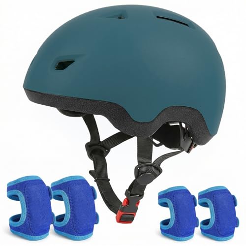 Image of Toddler Helmet and Knee Pads Set for 1-3 Years Old, Kids Bike Helmets with Toddler Knee Pads and Elbow Pads Set, Adjustable Baby Helmet for Balance Bike, Scooter, Tricycle, Bicycle