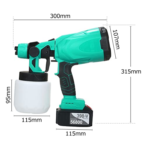 máquina de pulverização,ERYUE Pulverizador de tinta sem escova de bateria de lítio pulverizador Máqu