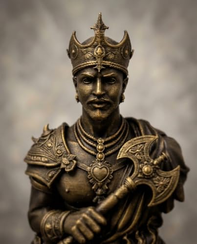 Estatua Shango Orisha 5 Pulgadas Pintada a Mano miniatura 5