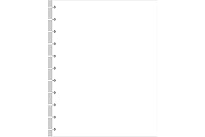 Letter Size Blank Refill Paper, 11-Disc Discbound Black Paper, 1000 Sheets /...