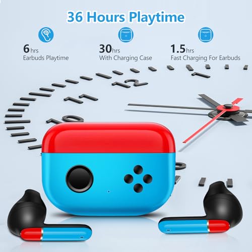 Awaiymi 2 Pack Of Kids Wireless Earbuds,Kids Earbuds Bluetooth 5.3 Touch Control Wireless Earbuds For Kids Adults With Charging Case thumb #2