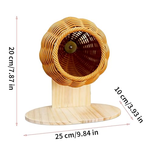 Vogelnest- 25x20x10cm Sittich Nest, Waschbar Künstliche Rattan Atmungsaktiv Handgemachte Nester | Sittiche Vogelspielzeug | Für Kleine Kanarienvögel Nesteln Wohnzimmer Home Indoor Outdoor-7
