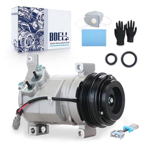 AC Compressor Fit for 2000-2013 Chevy Silverado Suburban 1500 2500 Tahoe GMC Yukon XL 1500 2500, 2001 2002 2003 2004 2005 2006 2007 2008 2009 2010 2011 2012 Air Conditioner Compressor CO 29002C