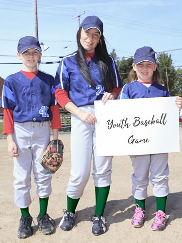 Image of Baseball Socks and Belt Set Cotton Youth Softball Socks for Boys Girls