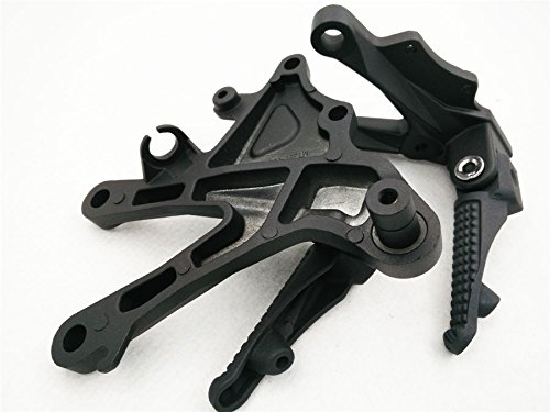 Httmt Mt390-031-Bk Black Front Rider Foot Rest Pegs Brackets Compatible With 2006-2010 Kawasaki Zx-10R #TOP5
