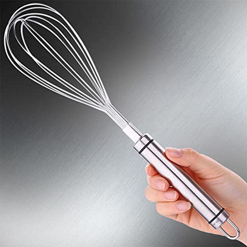 304 frullino per Uova Manuale in Acciaio Inox da Cucina per Uso Domestico Crema per Uova per Inviare Strumenti di Cottura Piccolo Bastoncino per mescolare