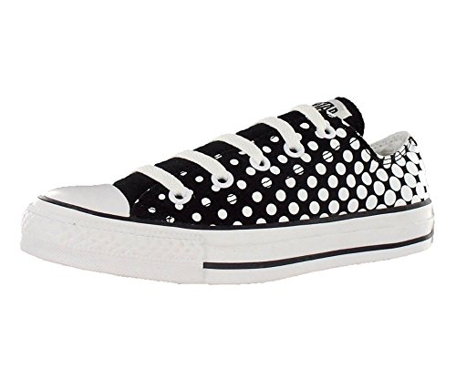 Converse Chuck Taylor All Star Lo Top Dots Black/White 112797F Men's 4/ Women's 6
