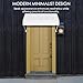 Kozyard PVC Awning for Door Entrance - Durable Porch Awning for House - Exterior Door Canopy - Front-Door Awnings - Weather-Resistant