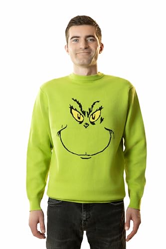 Madore Monster Green Sweater for Mens - Adult Men Pullover Ugly Shirts Costume XL Xmas Mr Christmas 2024 Women, XL