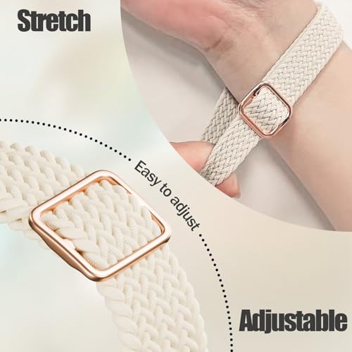 Slim Braided Stretchy Compatible with Apple Watch Band 38mm 40mm 41mm 42mm 44mm 45mm 46mm 49mm, Nylon Thin Solo Loop Elastic Straps for iWatch Bands Series 11 10 9 8 7 SE 6 5 4 3 2 1 Ultra by Keebowz - Image 2