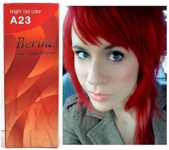 Bright Red Hair Dye Color Cream Permanent Goth Punk Crazy Emo Fashion Salon