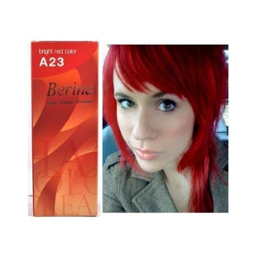 Bright Red Hair Dye Color Cream Permanent Goth Punk Crazy Emo Fashion Salon