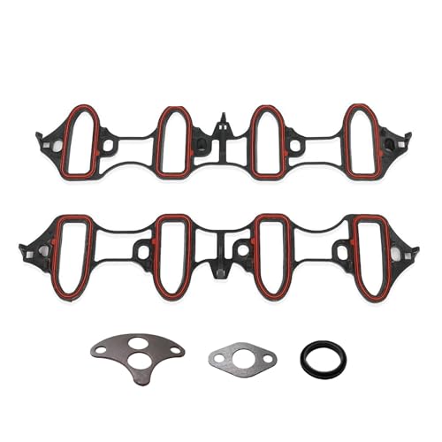 Image of Intake Manifold Gasket Ms92211 Ms18007 Ms4657 Ms16340 Compatible with Tahoe 00-03 5.3l 4.8l Silverado /Sierra 01-03 6.0L Silverado /Sierra /Yukon XL /Suburban /Avalanche 1500 02 03 5.3L