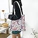GOAYETN Hummingbird Floral Tote Bag Reusable Shoulder Tote Bag For Women Lady Vacation, Shopping, Work