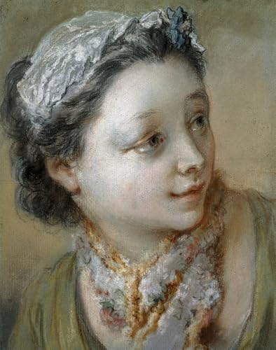 Portrait d'une jeune fille François Boucher Toile Décoration Murale Salon et Chambre
