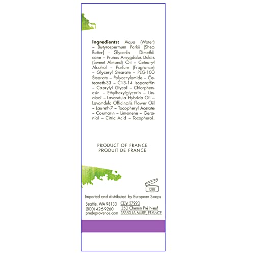 Pre De Provence 20% Natural Shea Butter Hand Cream, For Repairing, Soothing, & Moisturizing Dry Skin - Lavender (2.5 Oz) #TOP6