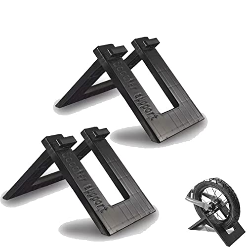 2 Pack Kids Balance Bike Parking Rack Stand Foldable Kickstand Holder for No Pedal Training Bicycle Scooter 8‘’ 9‘’ 10‘’ 12 Inch Bikes Storage Organizer Indoor Outdoor Garage