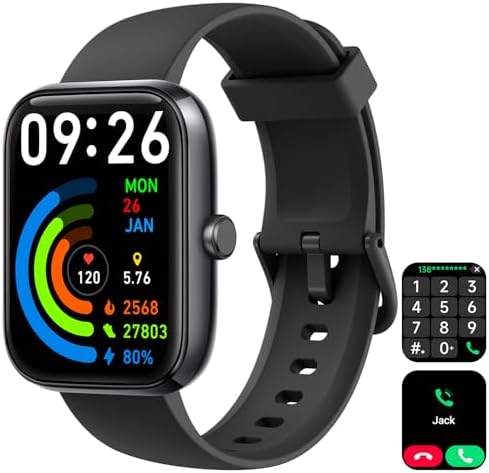 Smart Watch for Men Women with Bluetooth Call, Alexa Built-in, He...