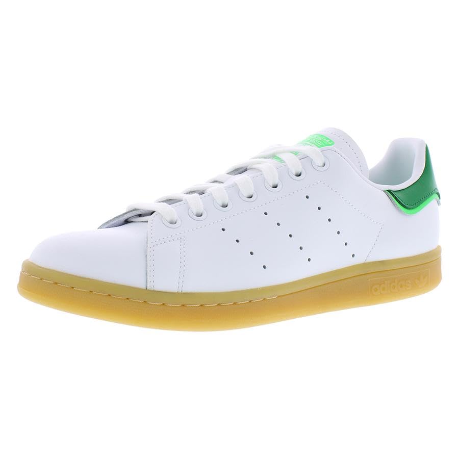 Image of adidas Stan Smith Mens Shoes Size 8, Color: Footwear White /Green /Gum