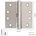 3 Pack Heavy Duty Industrial Grade Hinges for Metal 4 ½