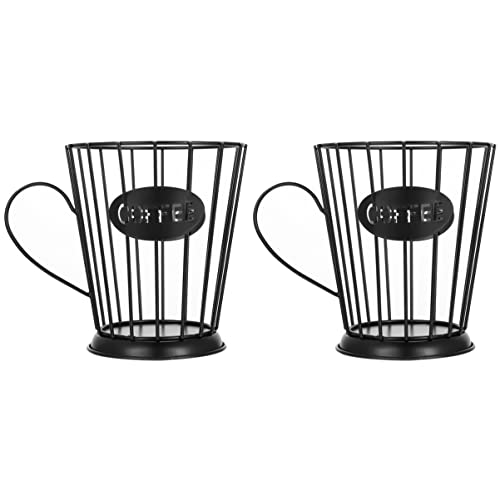 Capsule K en métal et forme de tasse Tasse en forme de X ou tasses pratiques Cm Container Kpod Bar Counter, Espresso Capsules Holders K- Basket Storage, Kitchen Iron for Pen Keeper Fruit Baskets (Colo